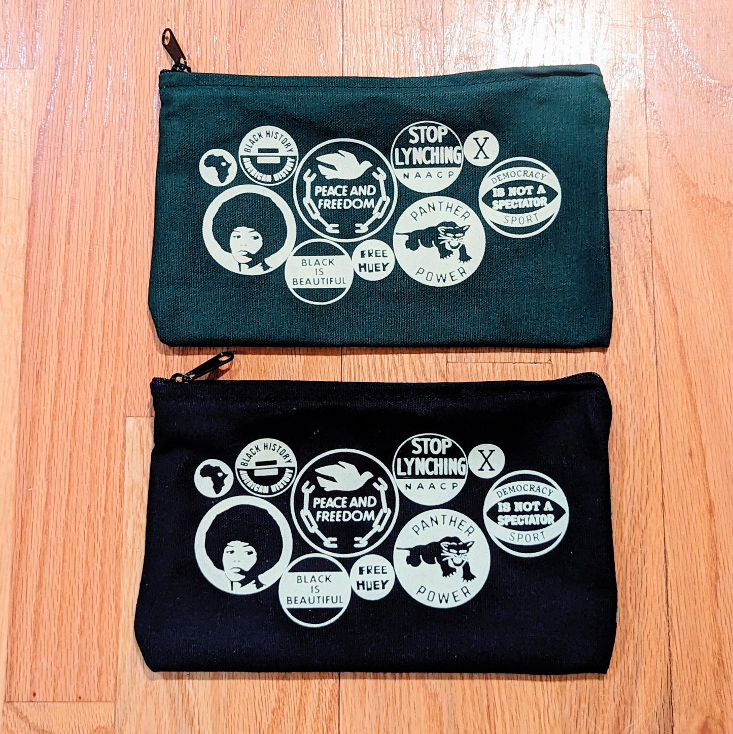 Zipper Pouch - Power Button (Black)