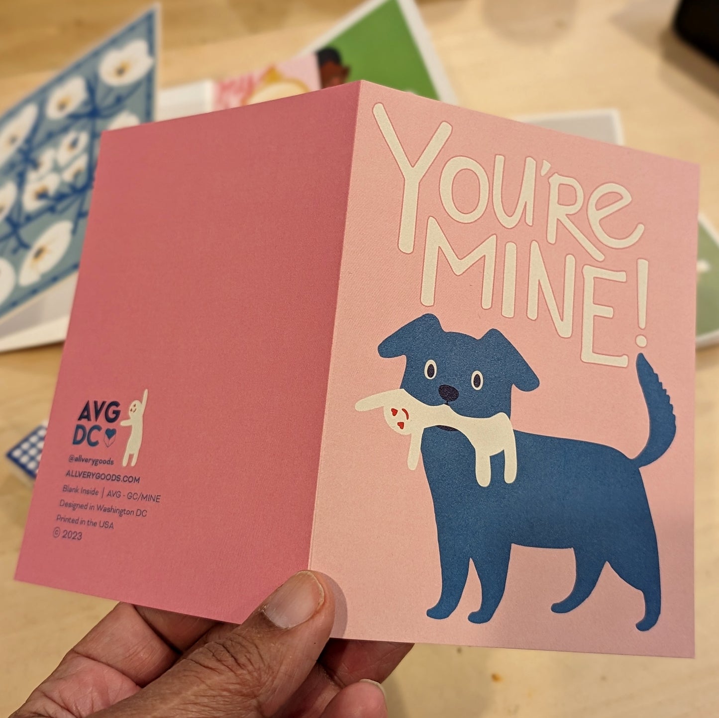 Greeting Card - You're Mine (Pink)