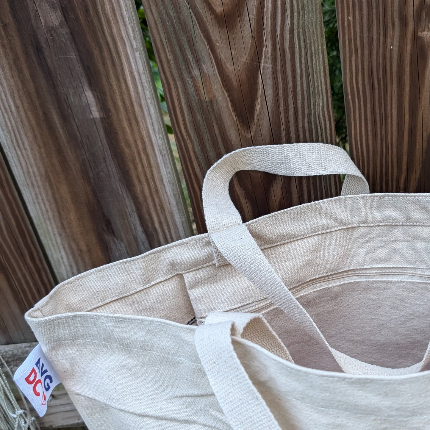 Tote Bag - Beach Flags (Cotton Canvas with Embroidered Flags)