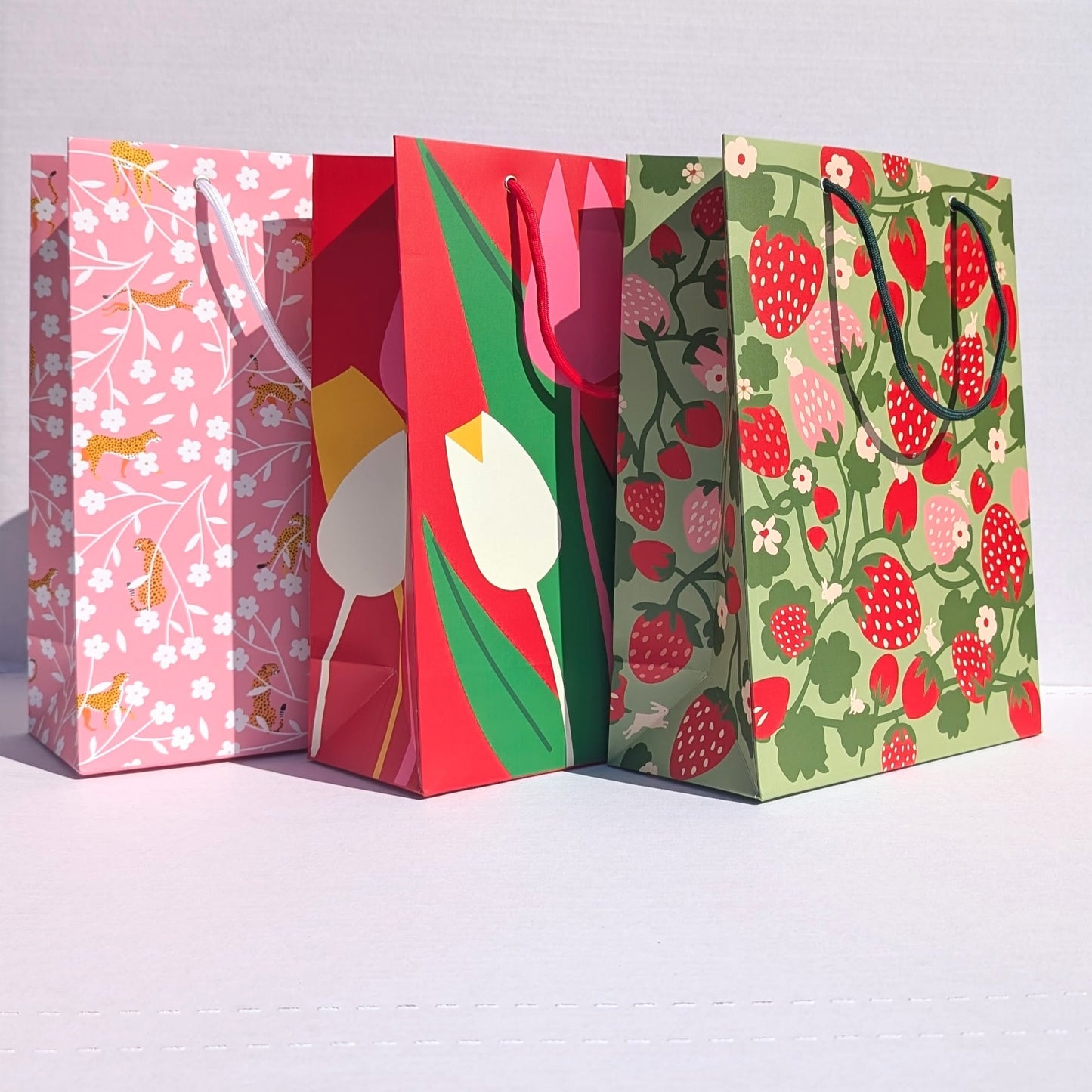Gift Bag - Cheetahs and Cherry Blossoms