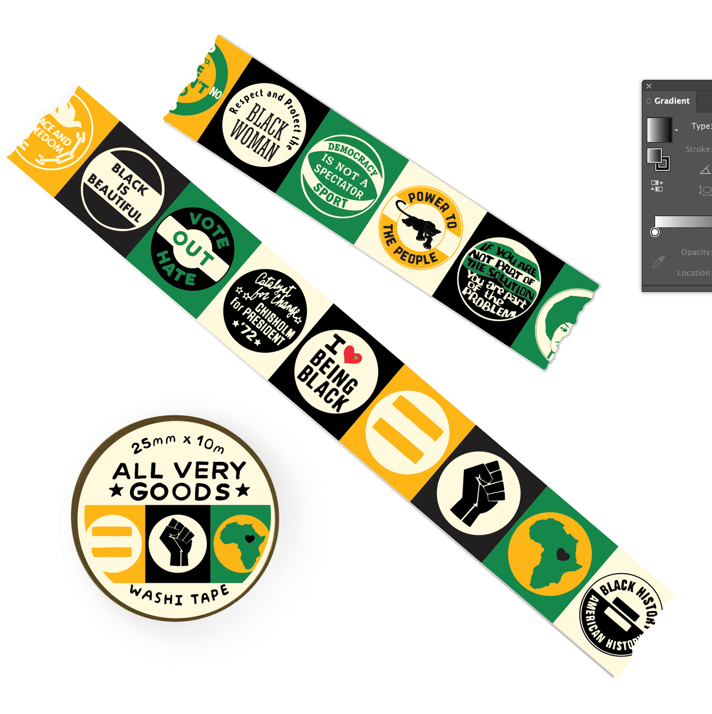 Washi Tape - Power Buttons