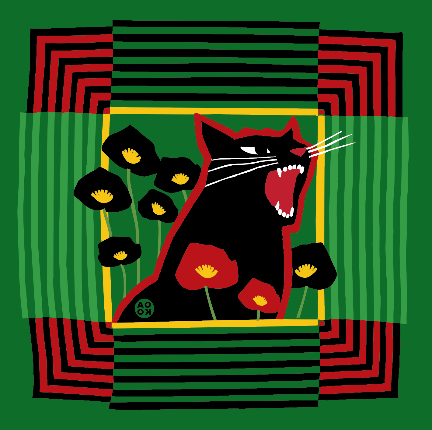 Bandana - Angry Kitty