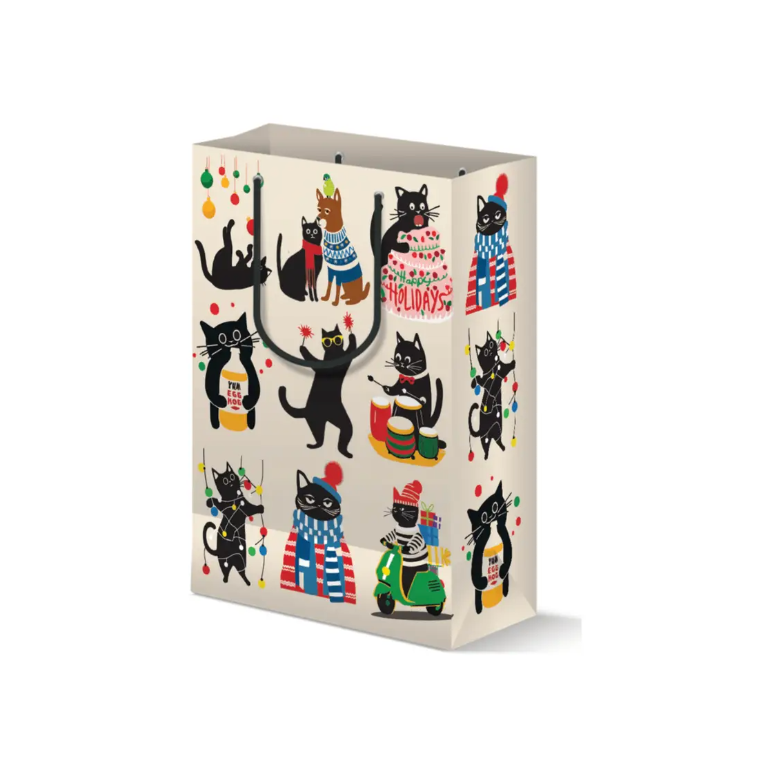 Cat christmas gift bag hotsell