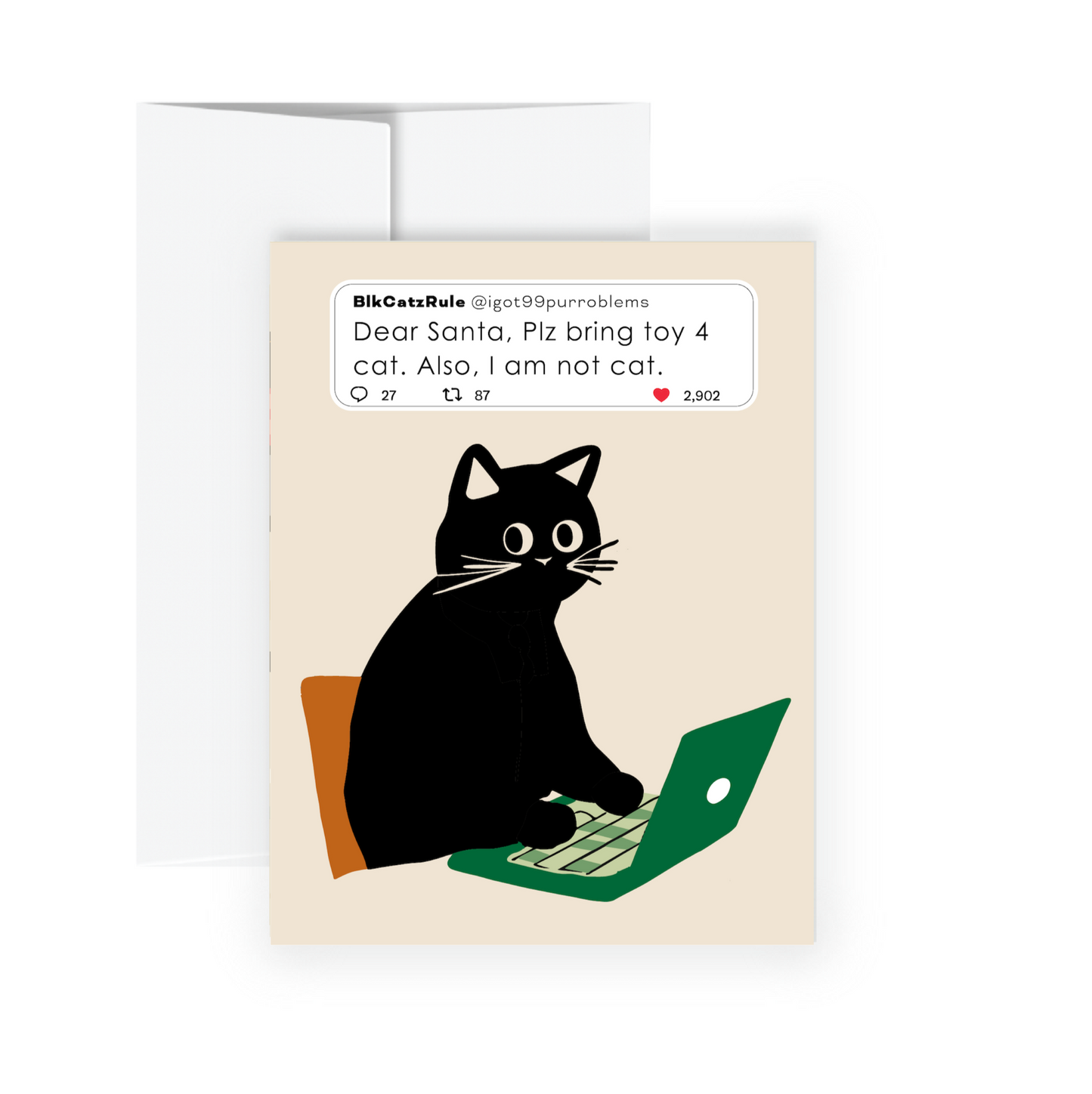 Holiday Card - Holiday Tweet Cat