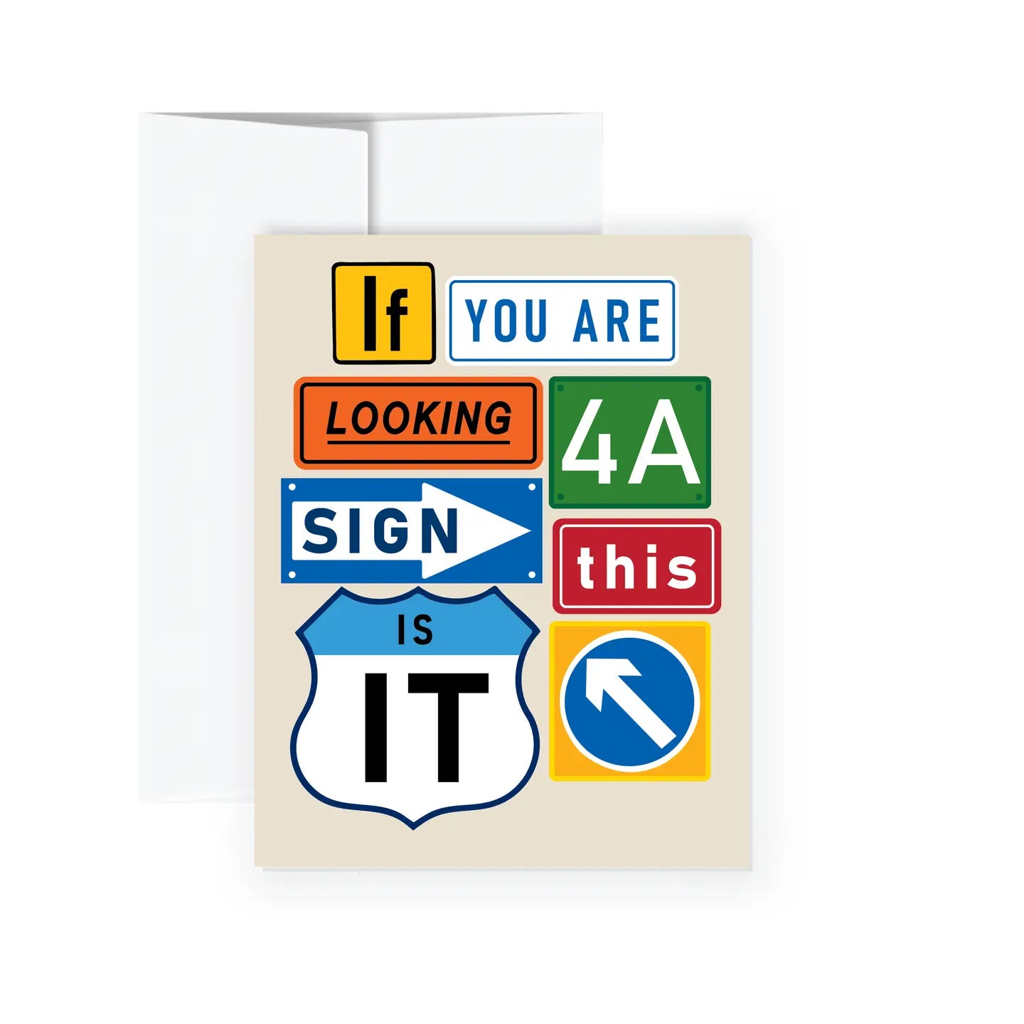 Greeting Card - Looking For A Sign