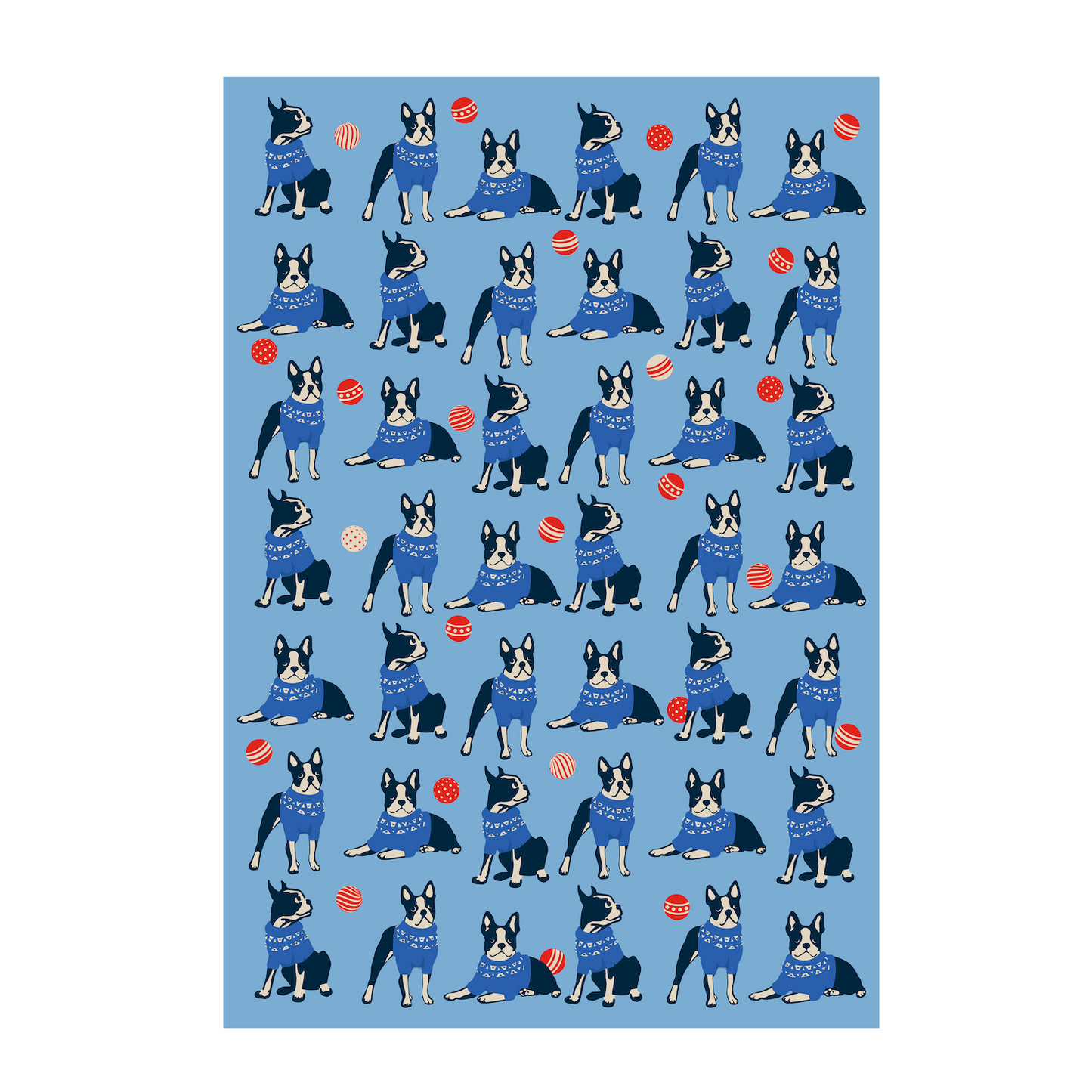 Wrapping Paper - Terrier Holiday
