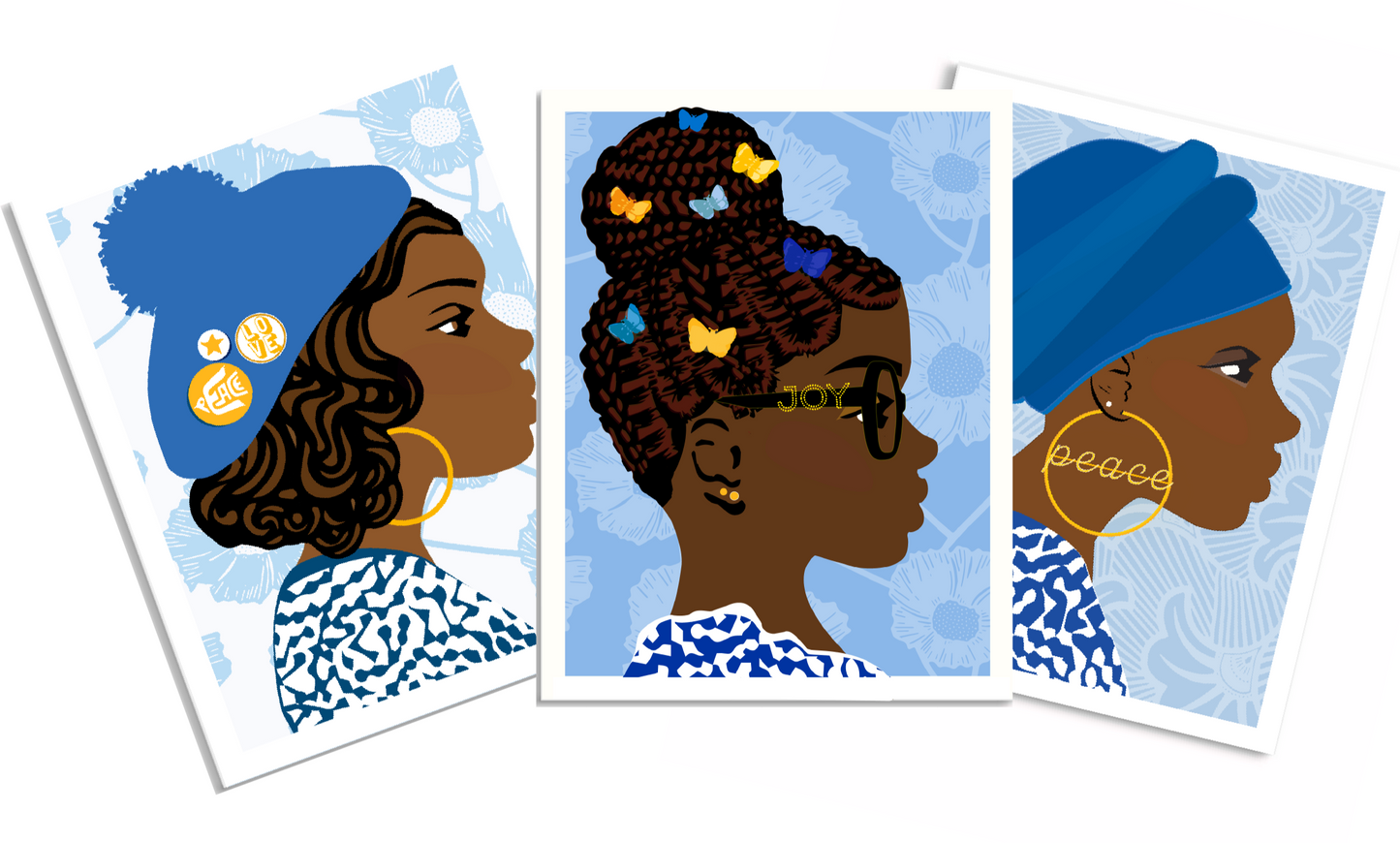 Holiday Card - Joy (Blue)