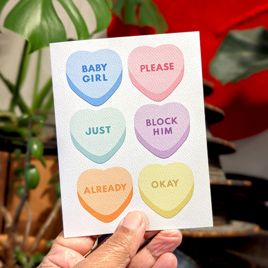 Greeting Card - Block Him