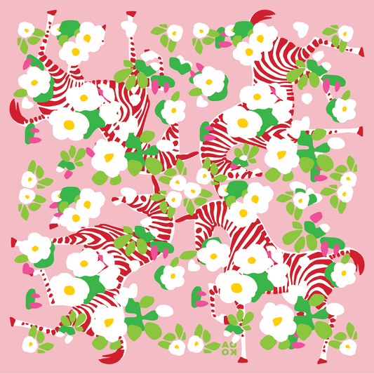 Bandana - The Zebras of Prince George's County (Pink)
