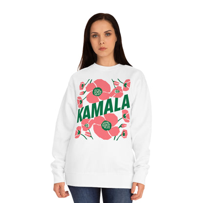 Kamala - Kamala/Big Poppies Sweatshirt Green (Printify)