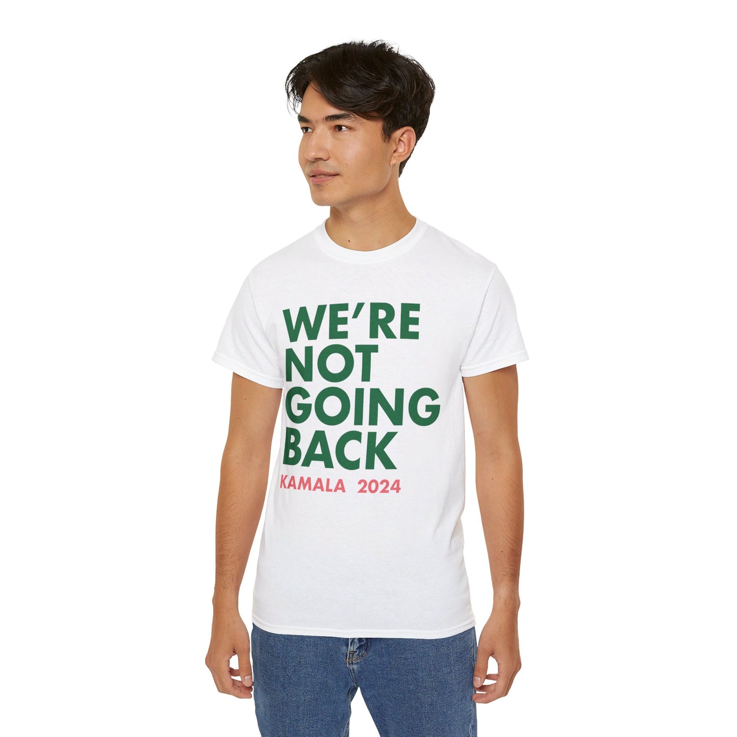 Kamala - "We're Not Going Back" Pink/Green (Printify)