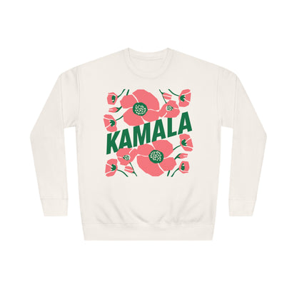 Kamala - Kamala/Big Poppies Sweatshirt Green (Printify)