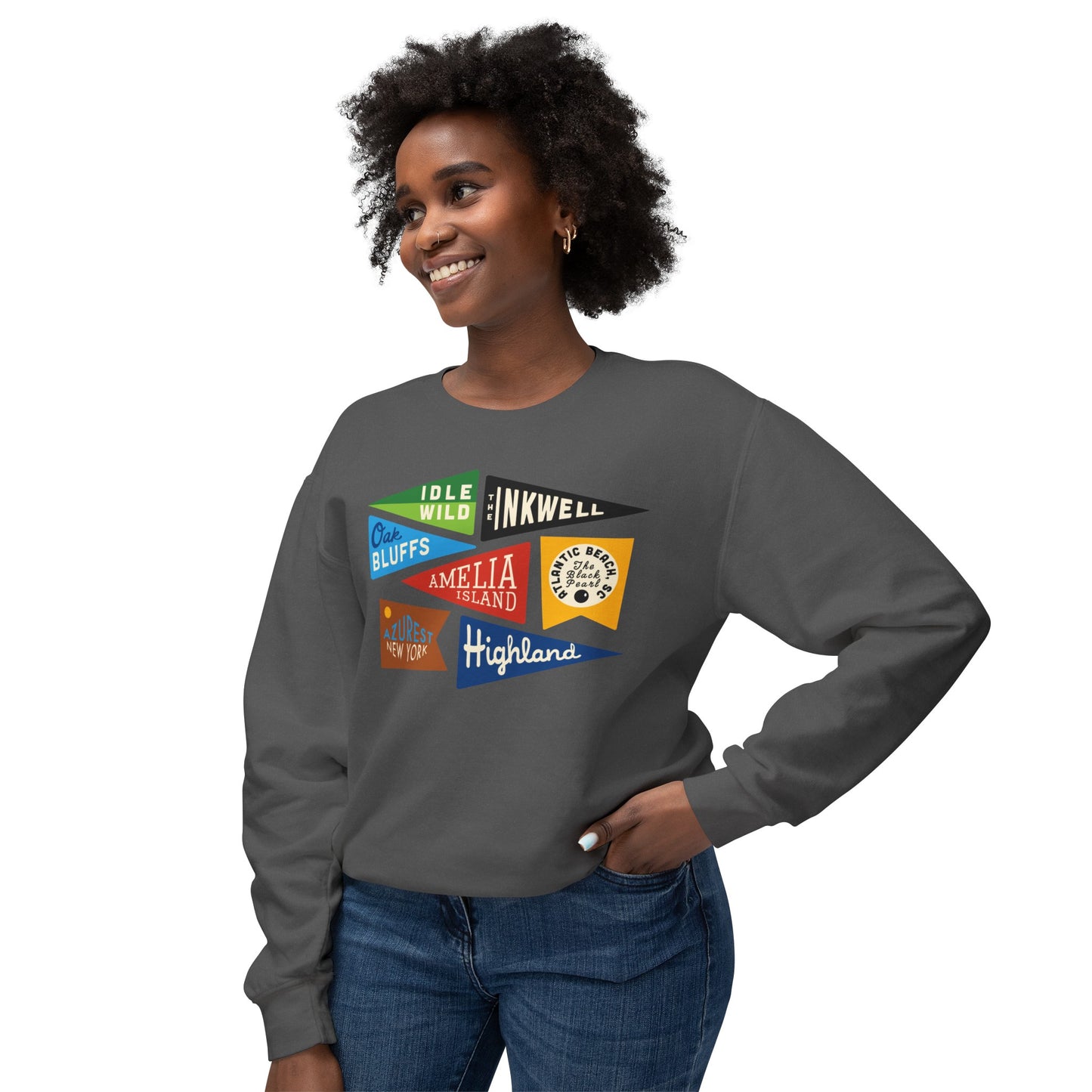 Historic Black Beaches sweatshirt - Printify