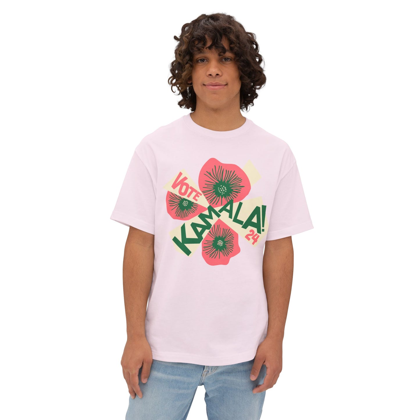 Kamala "Vote" Tee - Pink/Green (Printify)