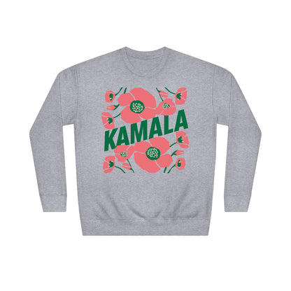 Kamala - Kamala/Big Poppies Sweatshirt Green (Printify)