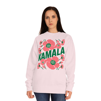 Kamala - Kamala/Big Poppies Sweatshirt Green (Printify)