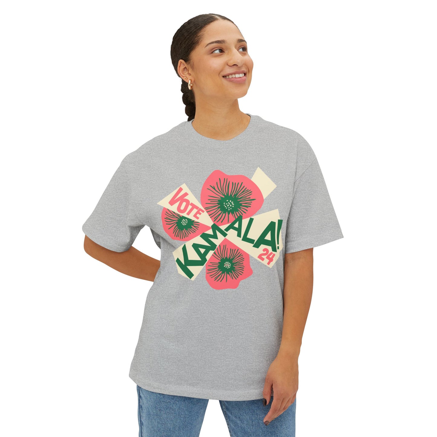 Kamala "Vote" Tee - Pink/Green (Printify)