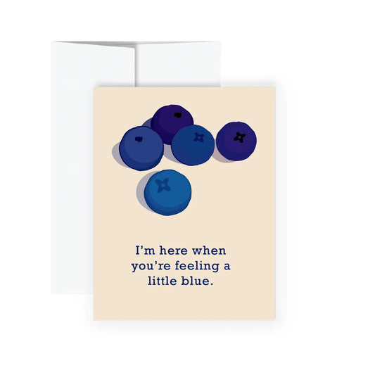 Greeting Card - A Little Blue