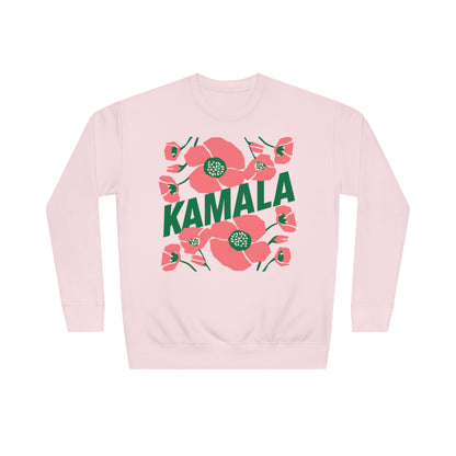 Kamala - Kamala/Big Poppies Sweatshirt Green (Printify)