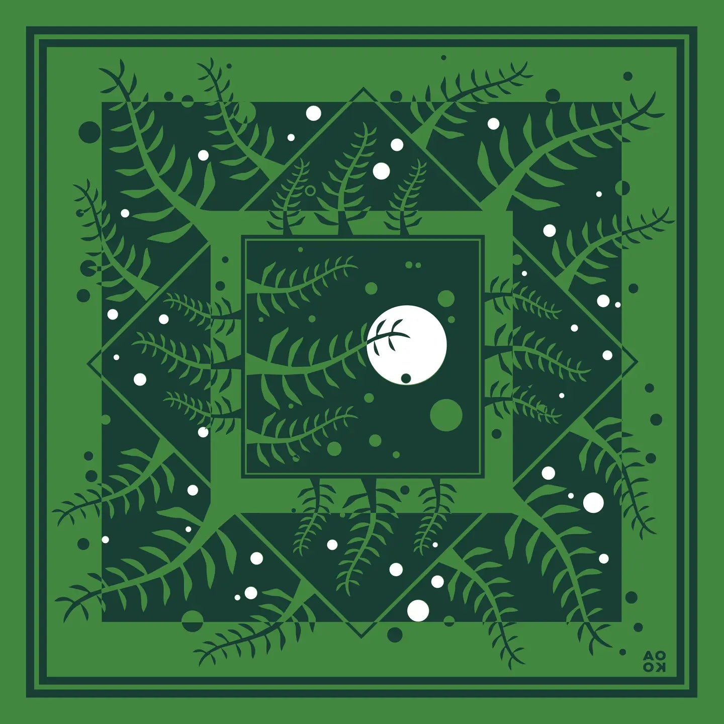 Bandana - Night Forest (Green)
