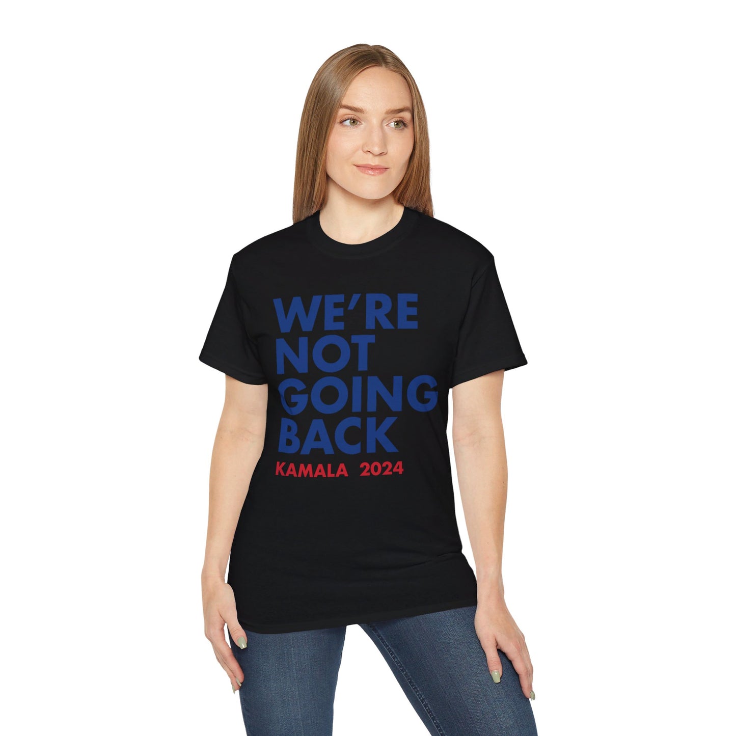 Kamala - "We're Not Going Back" Red/Blue (Printify)