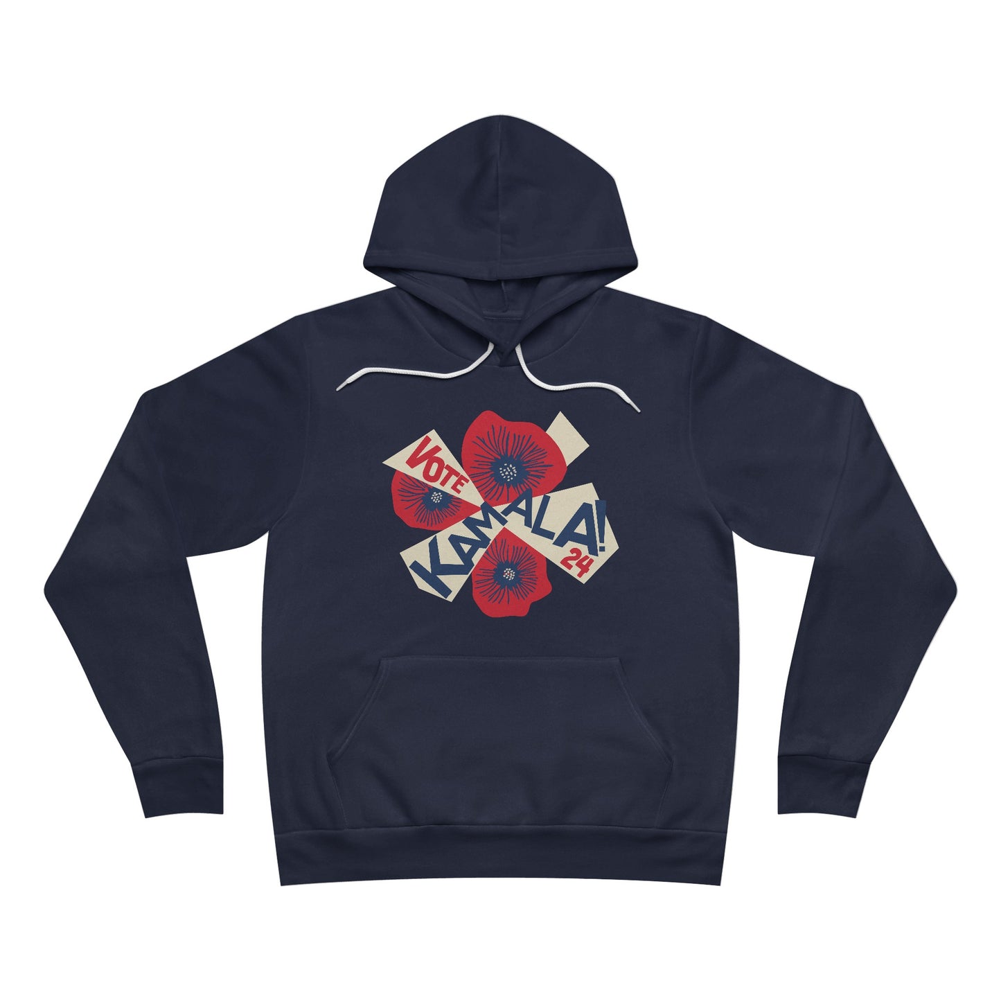 Kamala "Vote" Hoodie (blue/red) - Printify