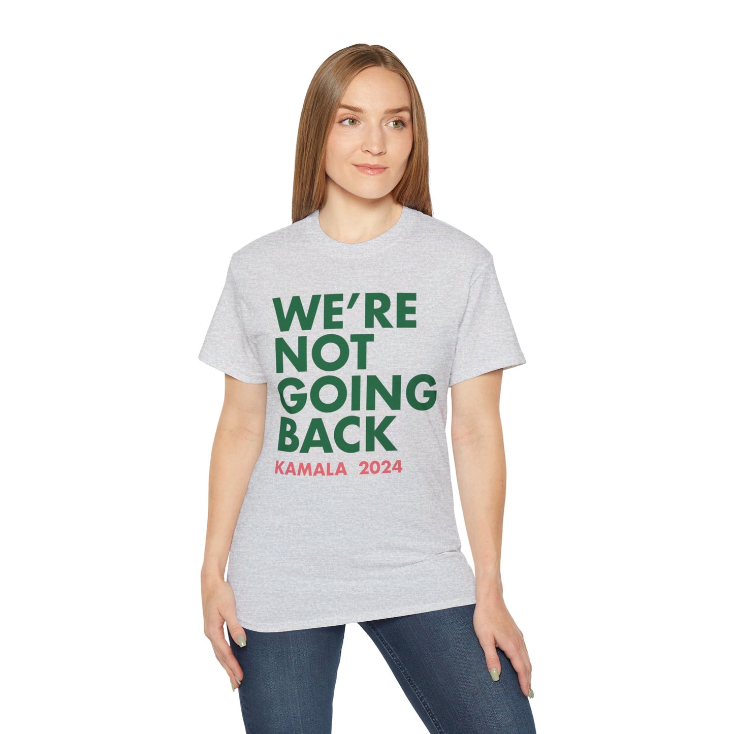 Kamala - "We're Not Going Back" Pink/Green (Printify)