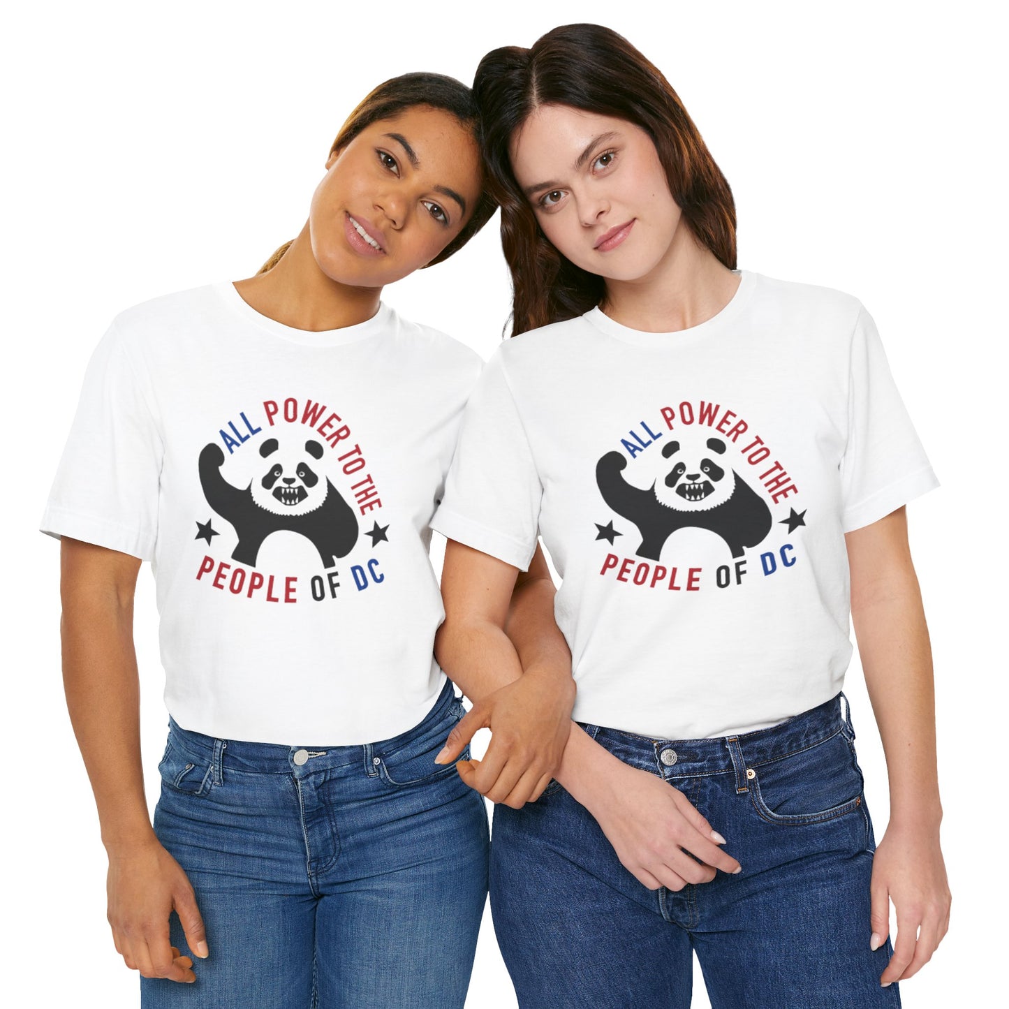 Power to the People Panda Tee - Printify