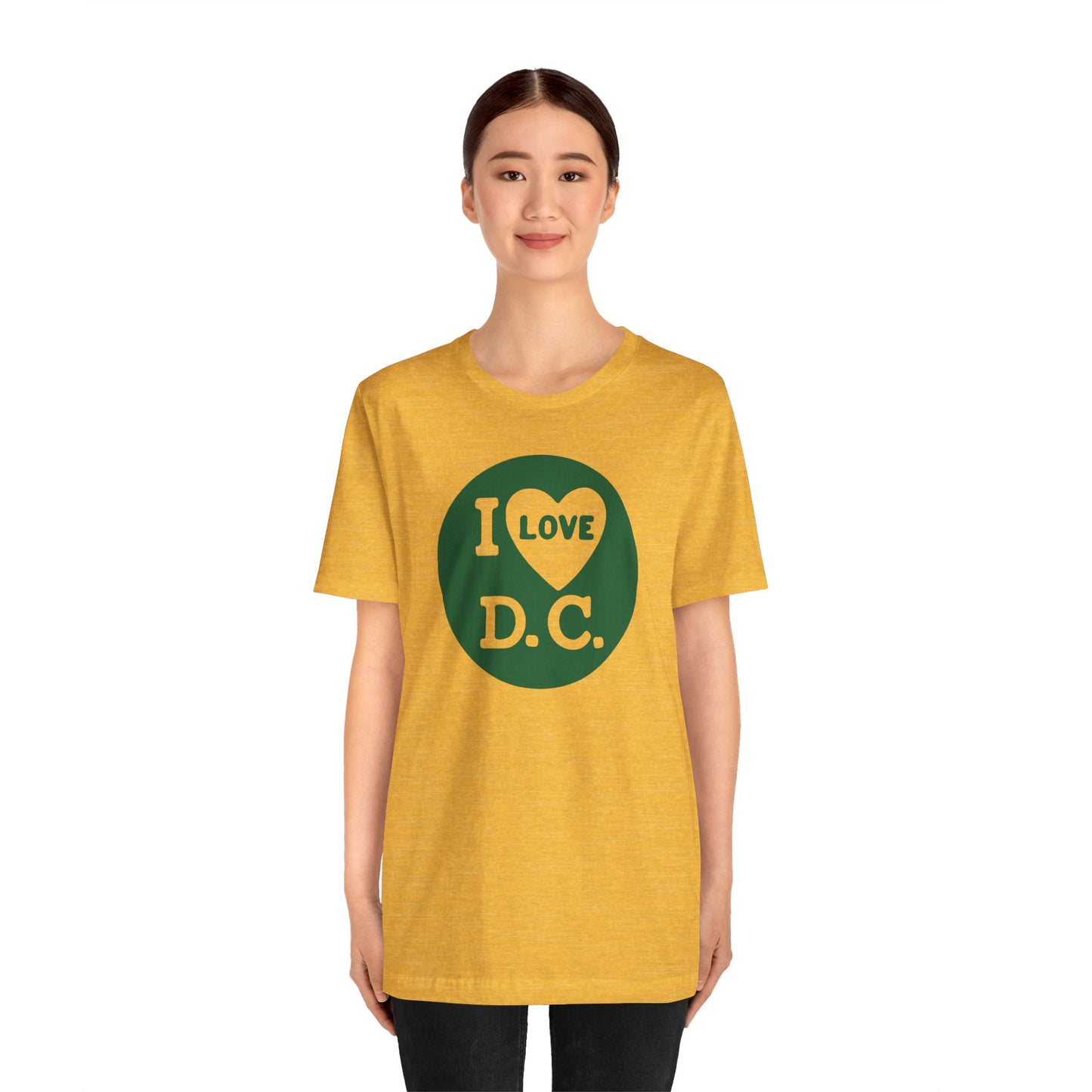 'I Love DC' Vintage Inspired Tee - Printify