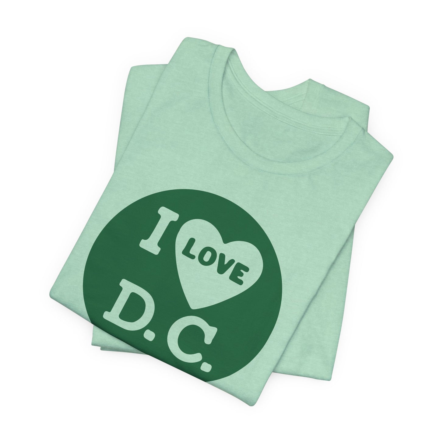 'I Love DC' Vintage Inspired Tee - Printify