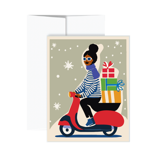 Holiday Card - Holiday Moped