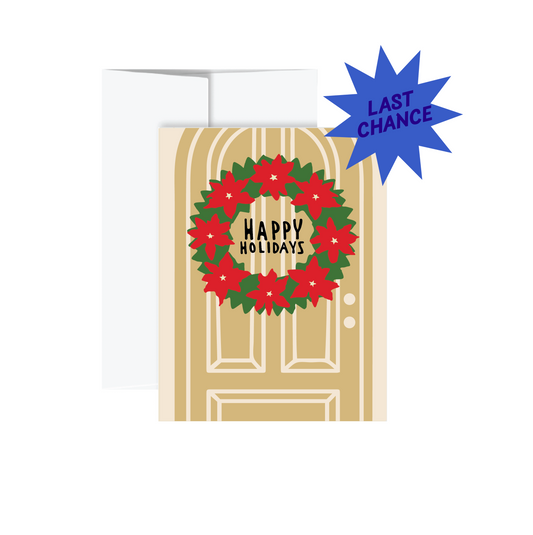 Holiday Card - Happy Holiday Wreath