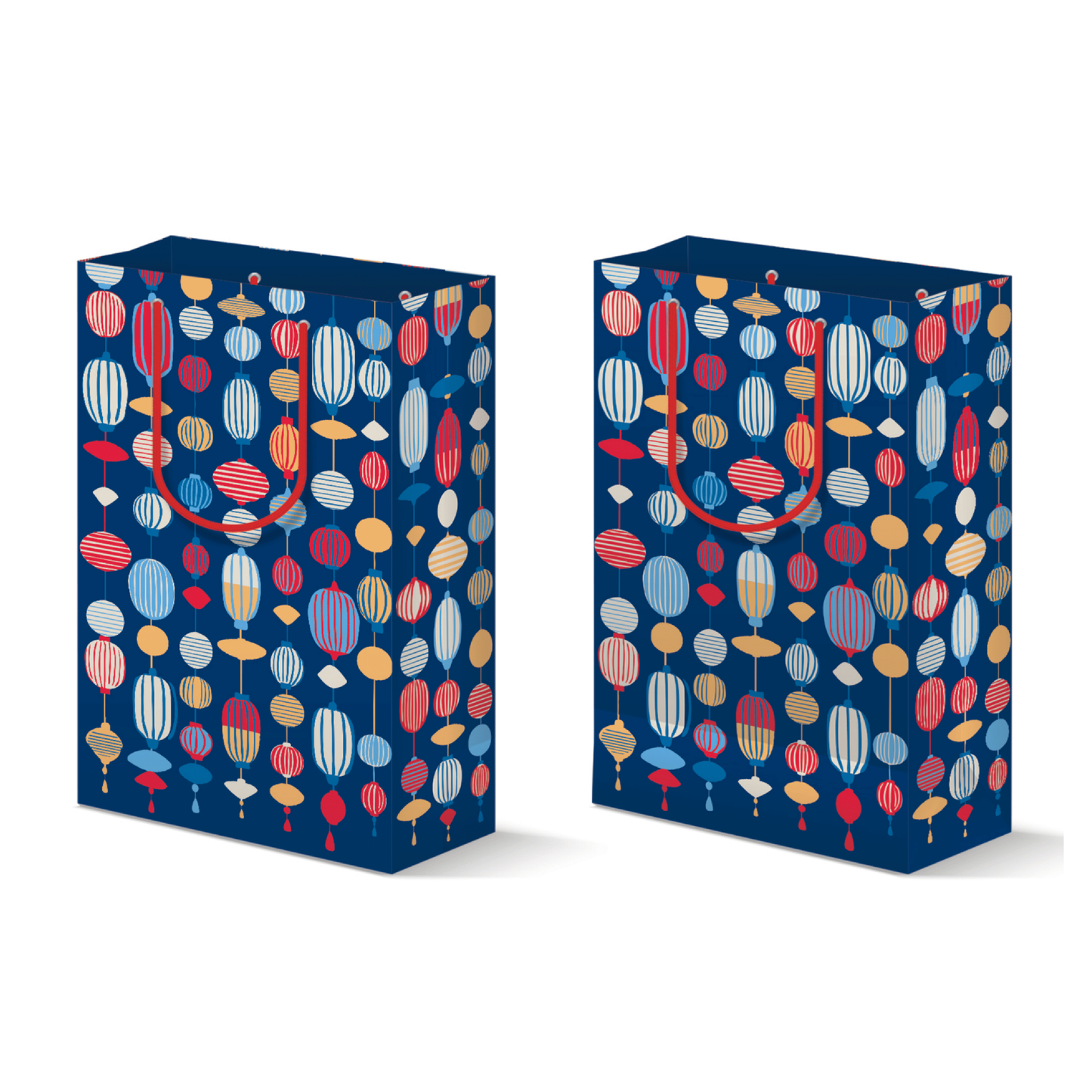Holiday Gift Bag - Lanterns