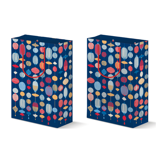 Holiday Gift Bag - Lanterns