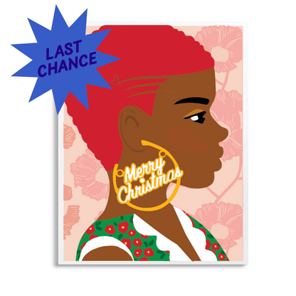 Holiday Card - Merry Christmas Hoops