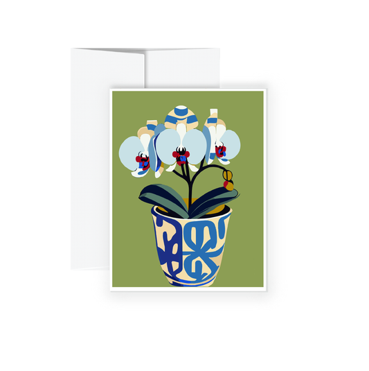 Greeting Card -  Mom's Orchid 2