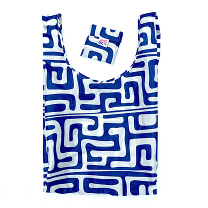 Reusable Bag - Kuba (Indigo & White)