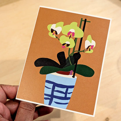 Greeting Card -  Mom's Orchid 1