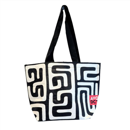 Tote Bag Small - Kuba (Black & White)