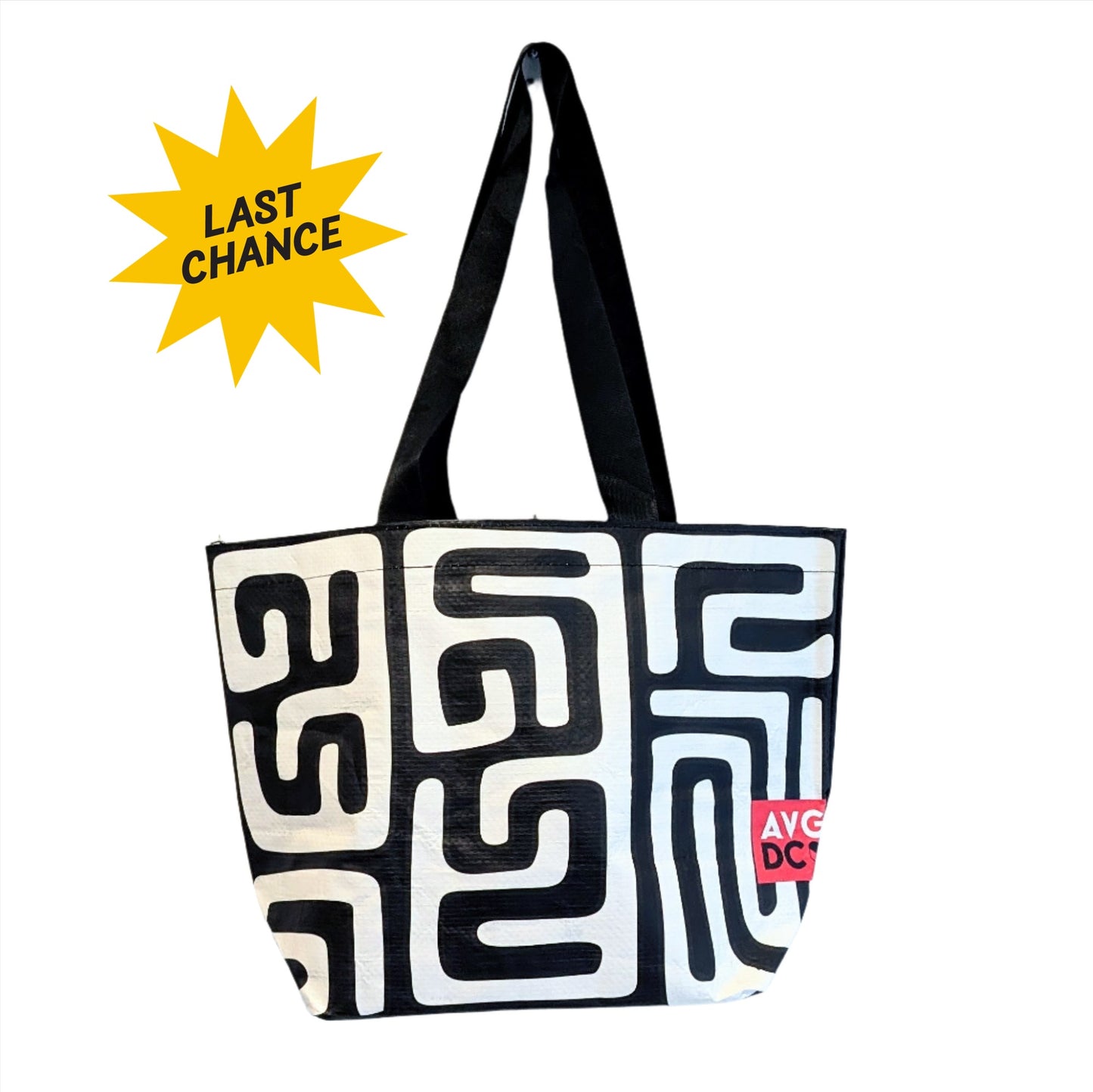 Tote Bag Small - Kuba (Black & White)
