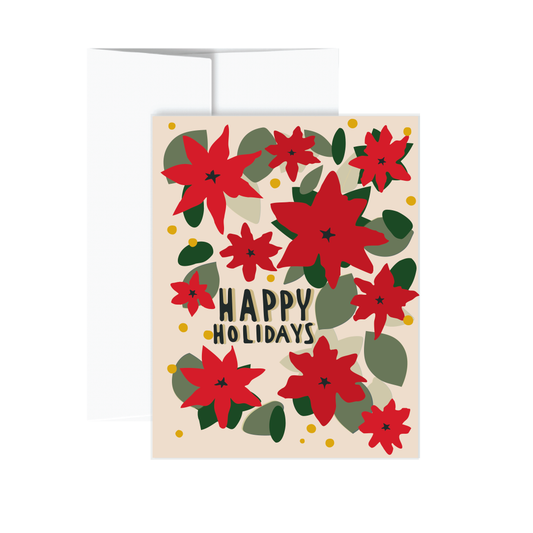 Holiday Card - Poinsettia