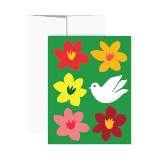 Holiday Card - Peace Flower