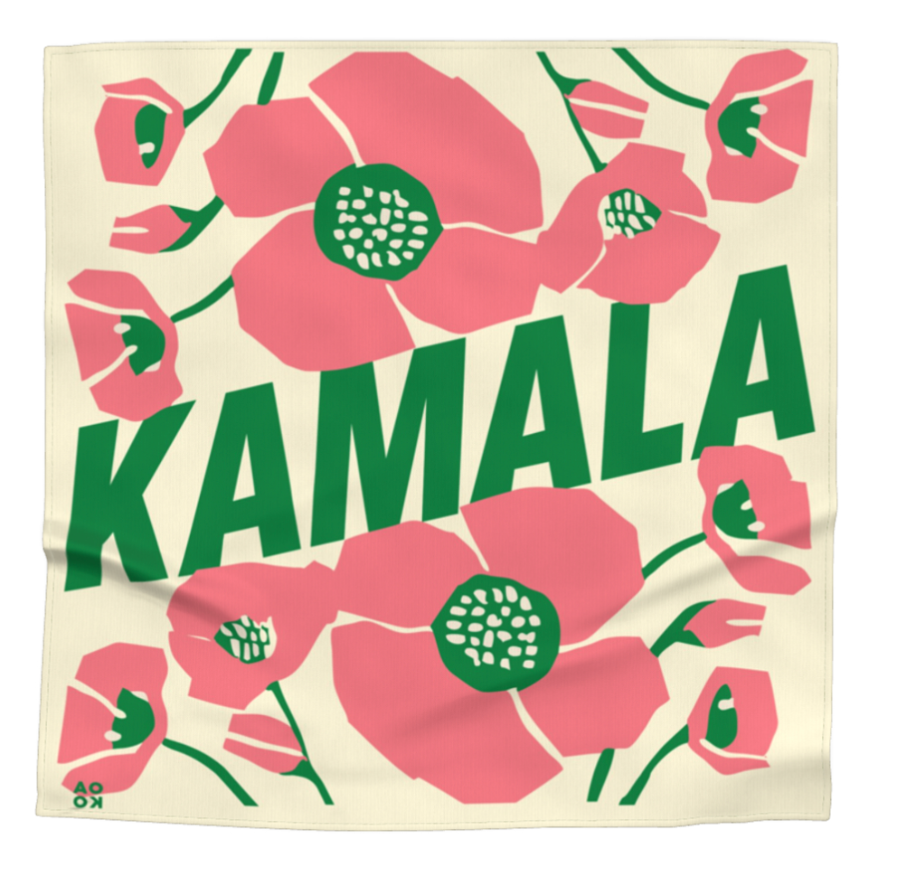 Kamala Harris Bandana - Big Poppies