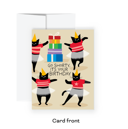 Greeting Card - Birthday Cake (Go Shorty)