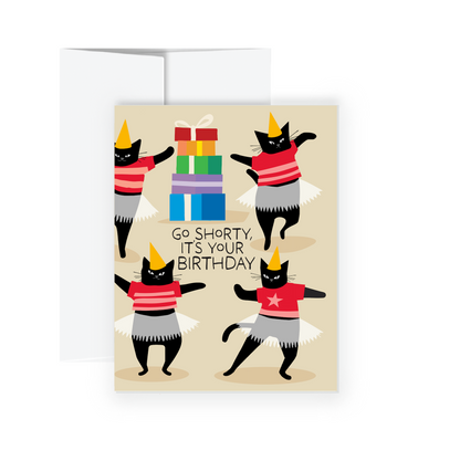 Greeting Card - Birthday Cake (Go Shorty)