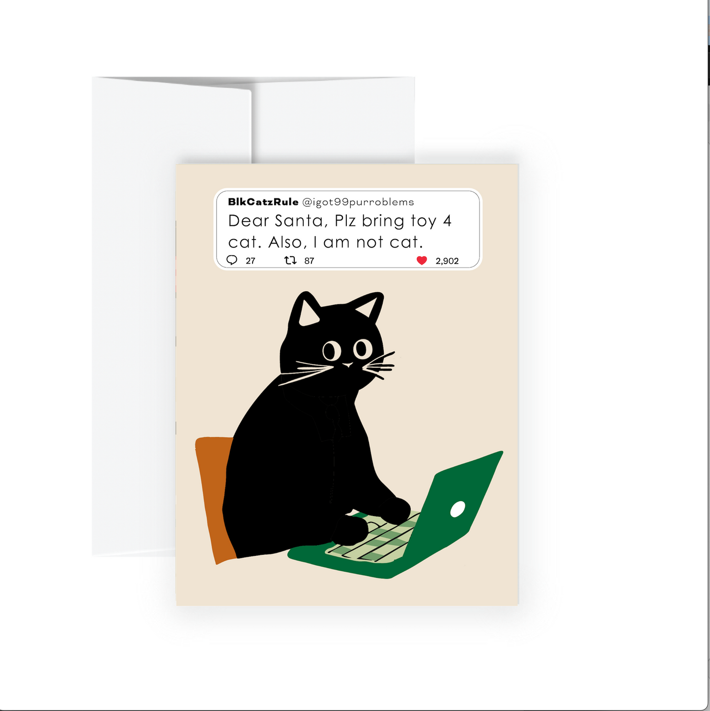 Holiday Card - Holiday Tweet Cat