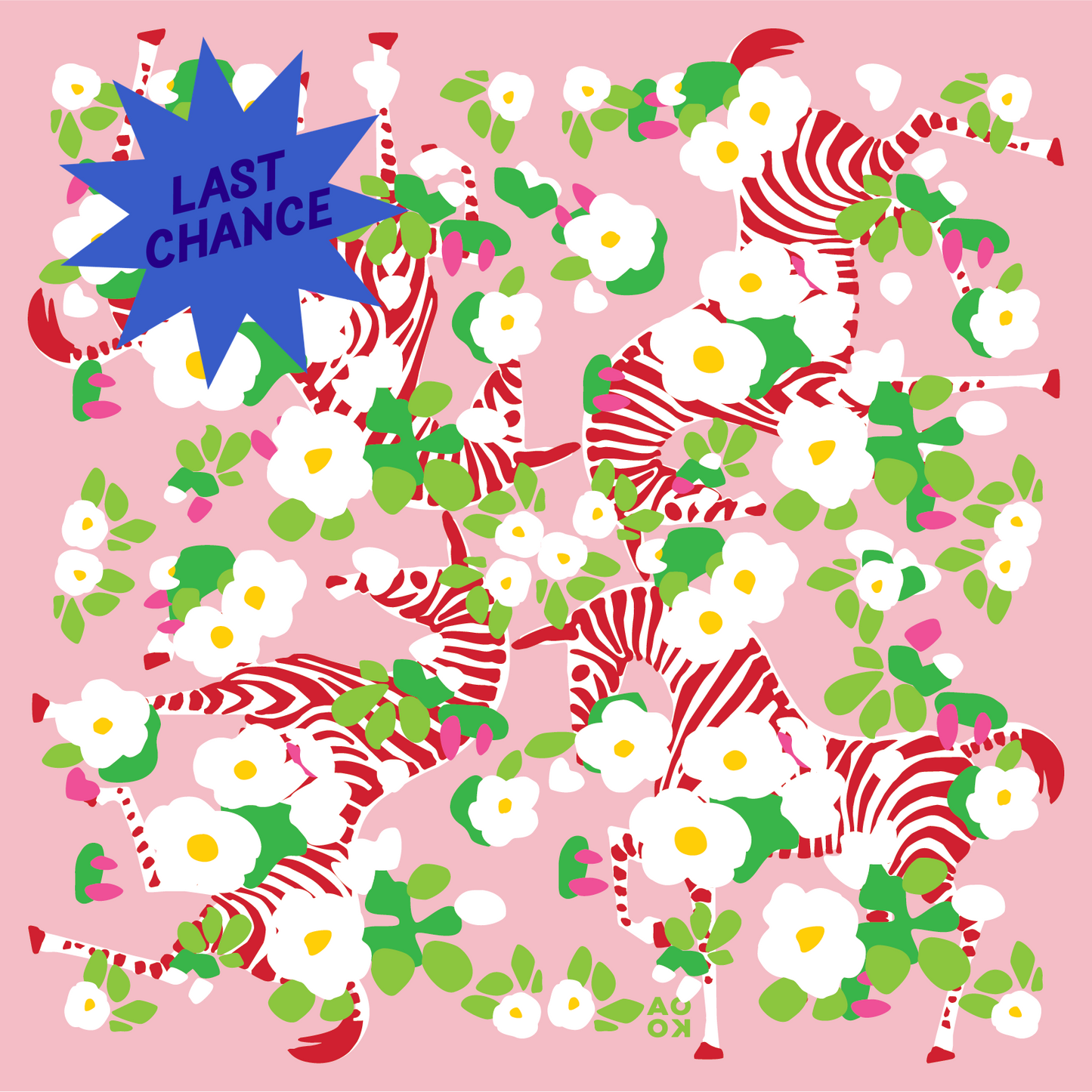 Bandana - The Zebras of Prince George's County (Pink)