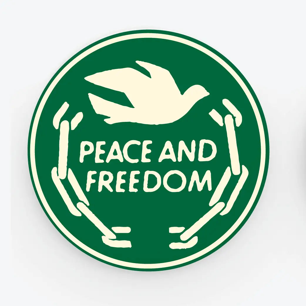 Button - Peace and Freedom