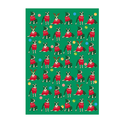 Wrapping Paper - Terrier Christmas