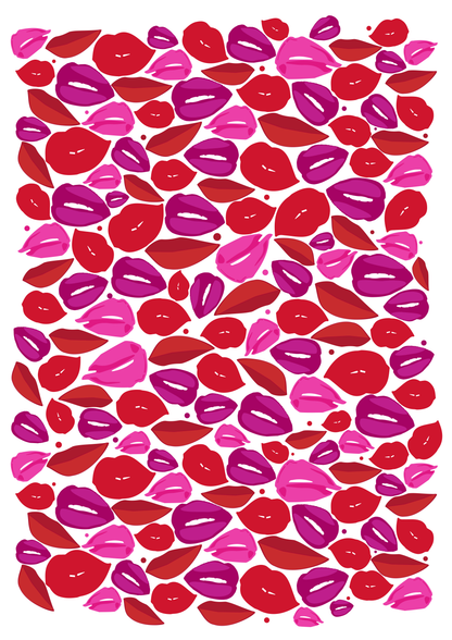 Wrapping Paper - Lips